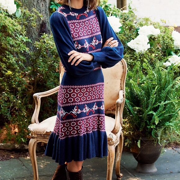 Kate Hudson Lodge Sweater Dress Size 